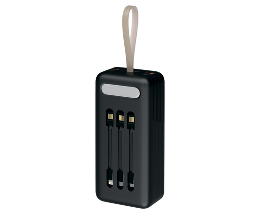  Внешний АКБ Red Line RP-66 (40000 mAh), с фонариком и сменными кабелями, черный 