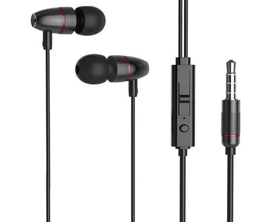  Проводные наушники HOCO M59 Magnificent, Jack 3.5mm, 1.2 м, черный 