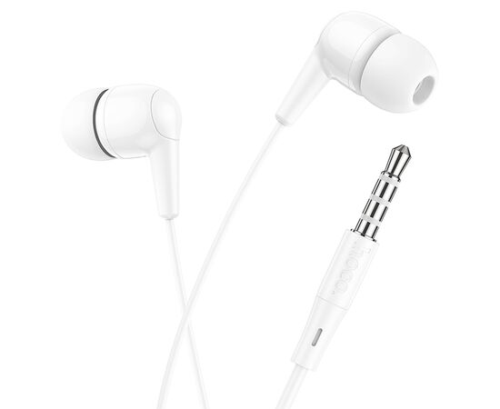  Проводные наушники HOCO M97 Enjoy, Jack 3.5mm, 1.2 м, белый 
