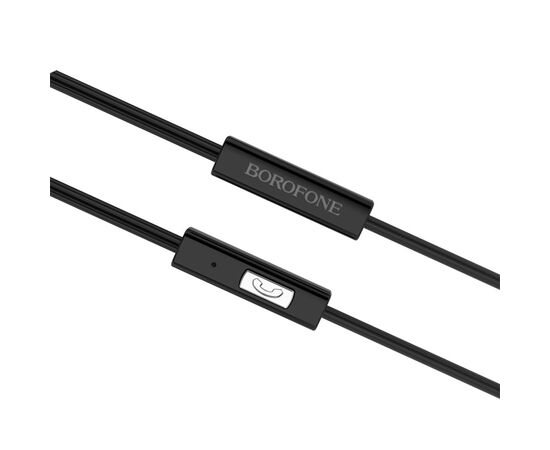  Проводные наушники BOROFONE BM21 Graceful, Jack 3.5mm, 1.2 м, черный 