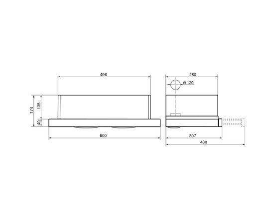  Вытяжка Elikor Интегра Glass 60Н-400-В2Д нерж/стекло белое кнопочное (1 мотор) 