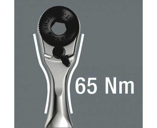  Ключ трещотка WERA 8001 A (WE-073230) Bit Ratchet 1/4" SB Retail clamp pack 