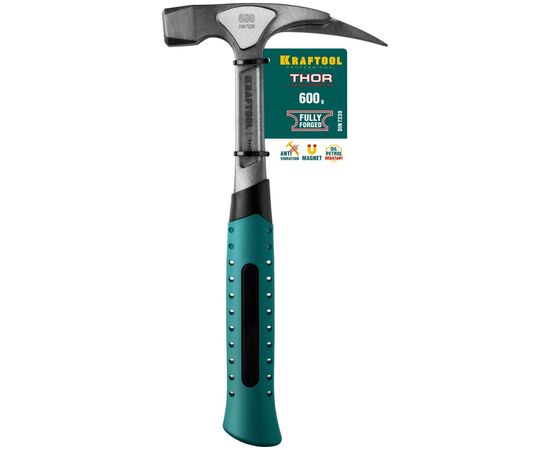  Молоток кровельщика KRAFTOOL Thor 20181, 600 г цельнокованый, с магнитом, 