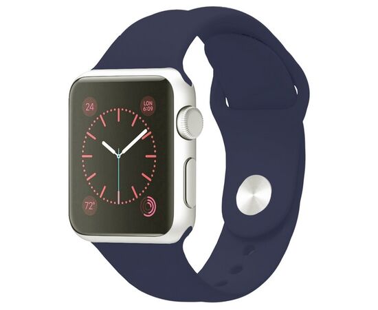  Ремешок Krutoff Silicone для Apple Watch 38/40/41mm M/L (midnight blue) 10 