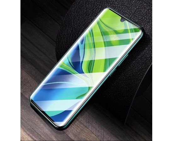  Защитное стекло для Xiaomi Mi 10/Mi 10 Pro, Full Glue 3D, закругленное под экран, прозрачный+черная рамка 
