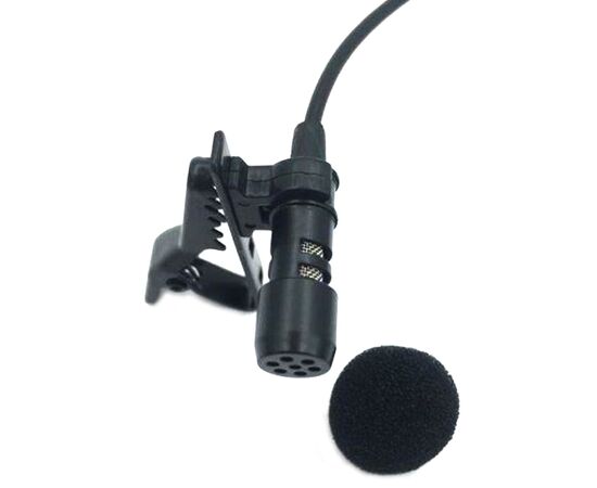  Микрофон CANDC DC-C5, петличный, Jack 3.5mm+AUX, черный 