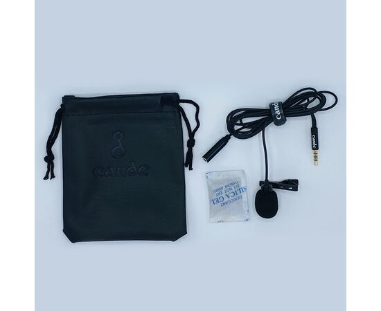  Микрофон CANDC DC-C5, петличный, Jack 3.5mm+AUX, черный 