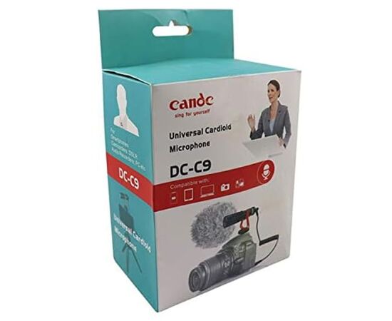  Микрофон CANDC DC-C9, универсальный кардиоидный, Jack 3.5mm, черный 