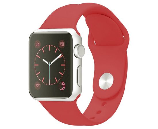  Ремешок Krutoff Silicone для Apple Watch 42/44/45mm M/L (red) 6 