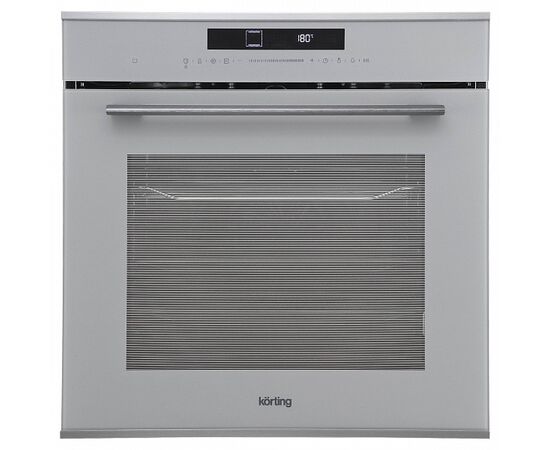 Духовой шкаф Korting OKB 1331 GBXGr серое стекло+черная нерж 