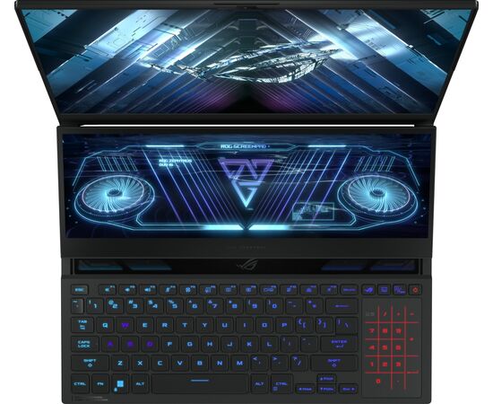  Ноутбук ASUS Rog Zephyrus Duo 16 2023 GX650PY-NM083W (90NR0BI1-M004V0) Ryzen 9 7945HX 32Gb SSD 2Tb RTX 4090 16Gb 16 WQXGA IPS 90Вт*ч Win11 Black 