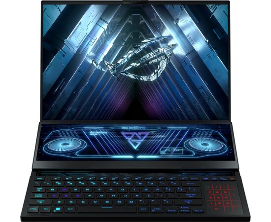  Ноутбук ASUS Rog Zephyrus Duo 16 2023 GX650PY-NM083W (90NR0BI1-M004V0) Ryzen 9 7945HX 32Gb SSD 2Tb RTX 4090 16Gb 16 WQXGA IPS 90Вт*ч Win11 Black 