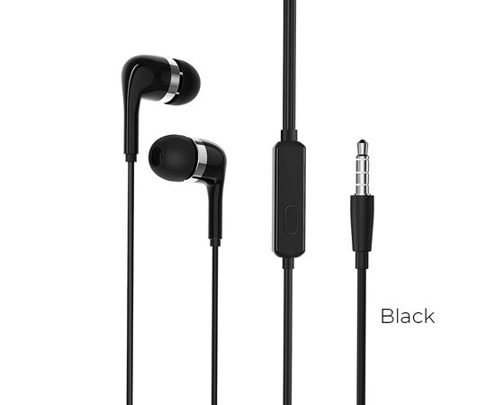  Наушники BOROFONE BM39 Refined chant with mic (чёрный) 
