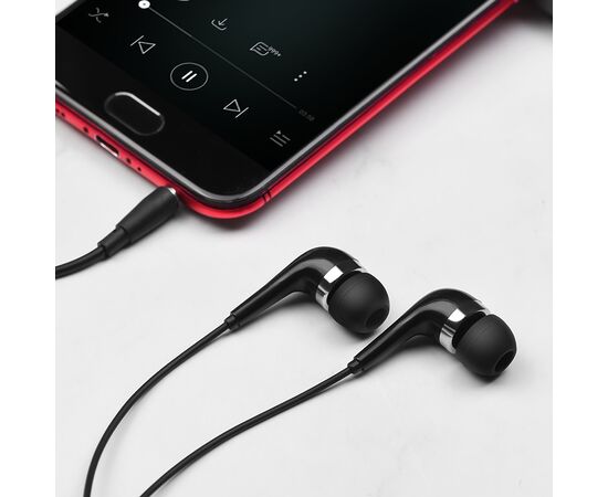  Наушники BOROFONE BM39 Refined chant with mic (чёрный) 