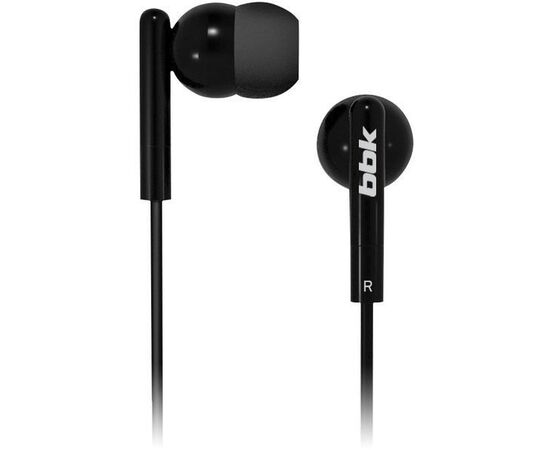 Наушники BBK EP-1003S 1.2м (черный) 