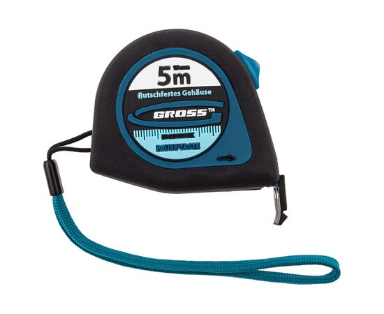  Рулетка GROSS Ergonomisch 31102 5 мx19 мм, магнитный обрезиненный зацеп 