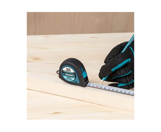  Рулетка GROSS Ergonomisch 31101 3 мx16 мм, магнитный обрезиненный зацеп 