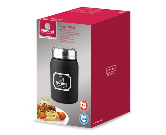  Термос для еды Rondell Black Picnic RDS-942BK черный 