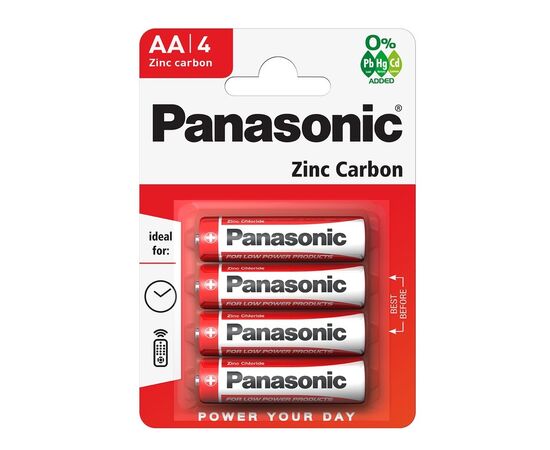  Элемент питания PANASONIC  R6 Zinc Carbon (4 бл)   (48/240) 