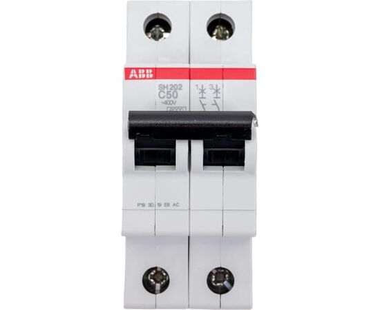  Автоматический выключатель ABB SH202 C50 (2CDS212001R0504) 2-полюсной 