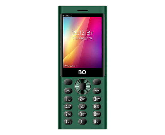  Мобильный телефон BQ 2832 Barrel XL Green+Black 