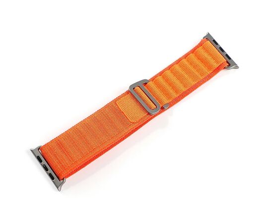  Нейлоновый браслет ApW27   Alpine Loop (Альпийская петля) для смарт часов Apple Watch 38/40/41 mm/ тканевый сменный спортивный  (эпл вотч) / оранжевый 