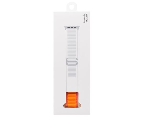  Нейлоновый браслет ApW27   Alpine Loop (Альпийская петля) для смарт часов Apple Watch 38/40/41 mm/ тканевый сменный спортивный  (эпл вотч) / оранжевый 