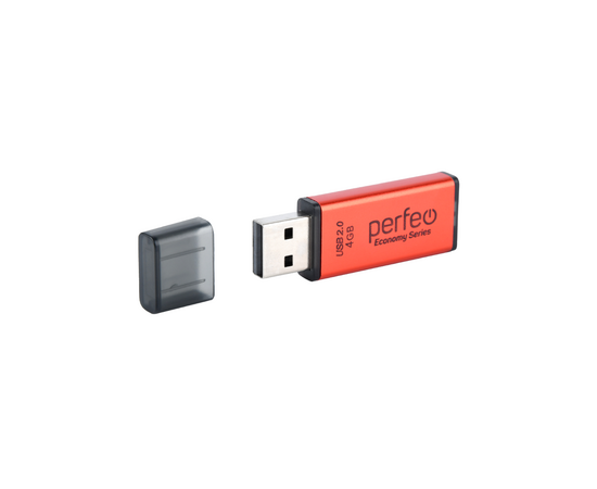  Флешка Perfeo 4GB E03 Красная economy series 