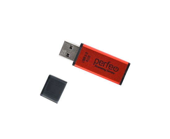  Флешка Perfeo 4GB E03 Красная economy series 