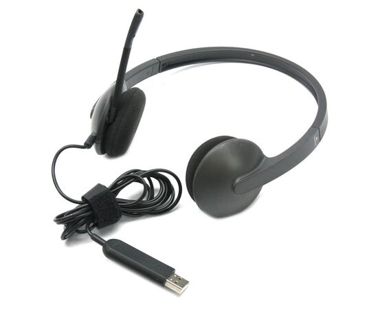  Наушники с микрофоном Logitech H340 черный (981-000475) 
