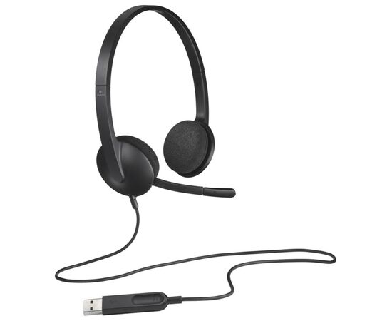  Наушники с микрофоном Logitech H340 черный (981-000475) 