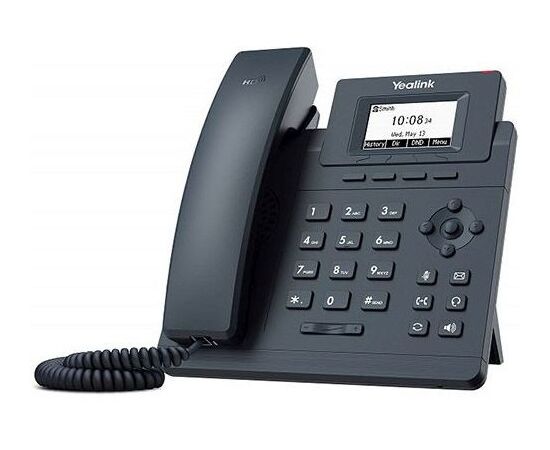  Телефон Yealink SIP-T30 черный (без БП) 