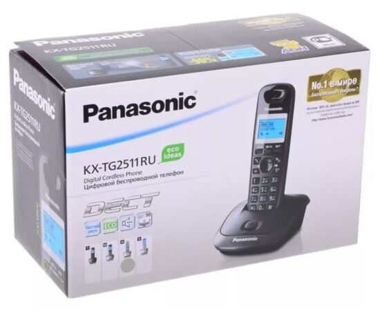  Телефоны цифровые PANASONIC KX-TG2511RUM 