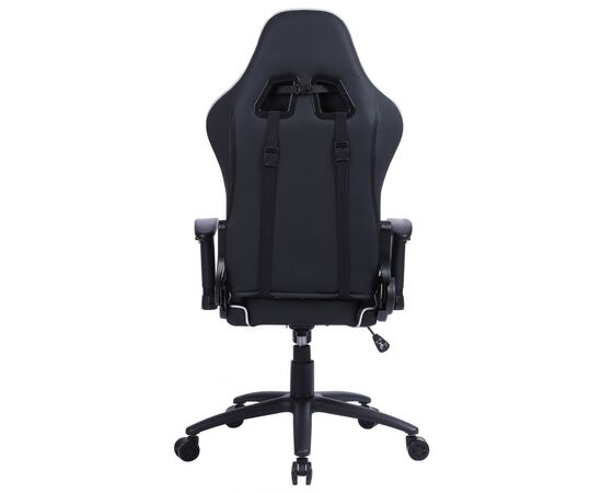  Кресло игровое Cactus CS-CHR-030BLS черный/серебристый с подголов. 