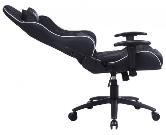  Кресло игровое Cactus CS-CHR-030BLS черный/серебристый с подголов. 