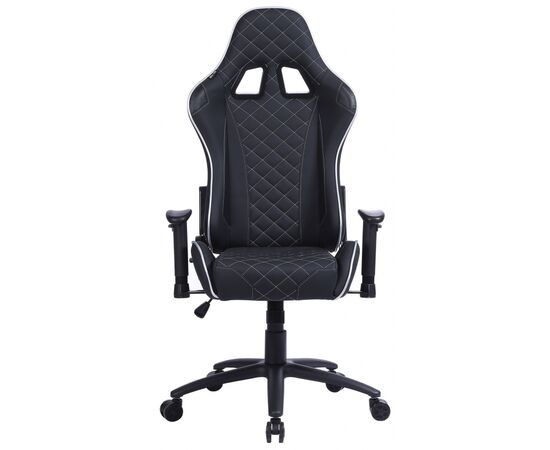  Кресло игровое Cactus CS-CHR-030BLS черный/серебристый с подголов. 