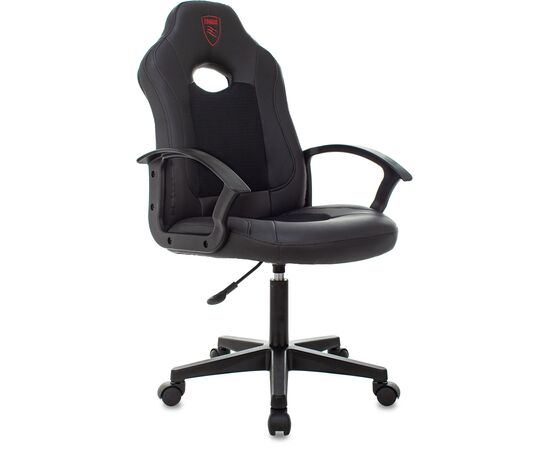  Кресло Zombie 11LT Black текстиль/эко.кожа черный 