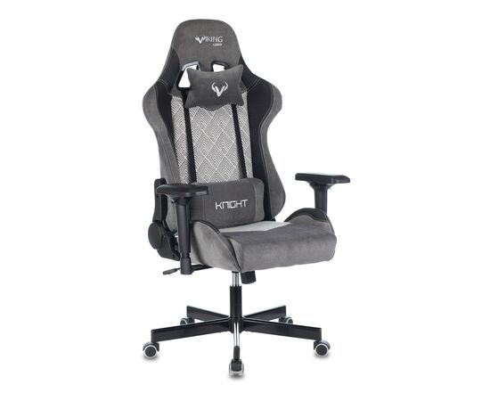  Кресло Zombie Viking 7 Knight GR Fabric Loft текстиль/эко.кожа серый 