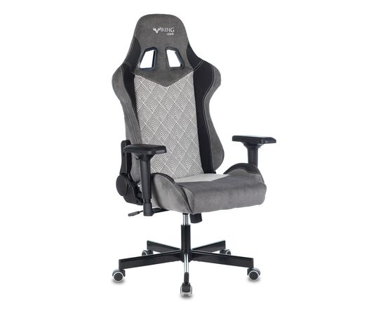  Кресло Zombie Viking 7 Knight GR Fabric Loft текстиль/эко.кожа серый 