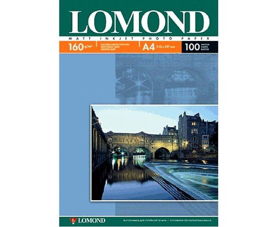  Фотобумага Lomond 0102005 A4/160г/м2/100л./белый матовое для струйной печати 