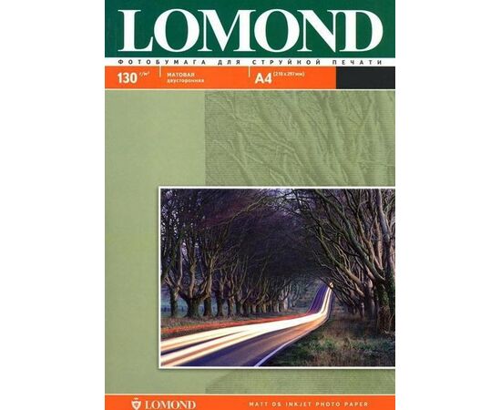  Фотобумага Lomond 0102039 A4/130г/м2/25л./белый матовое/матовое для струйной печати 