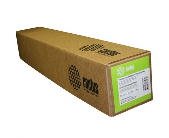  Бумага Cactus CS-LFP80-610457 24"(A1) 610мм-45.7м/80г/м2 CIE171% универсальная втулка:50.8мм (2") (упак.:1рул) 