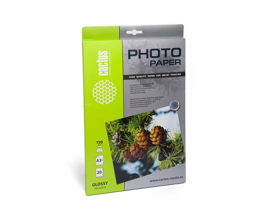  Фотобумага Cactus CS-GA318050 A3/180г/м2/50л/белый глянцевое для струйной печати 