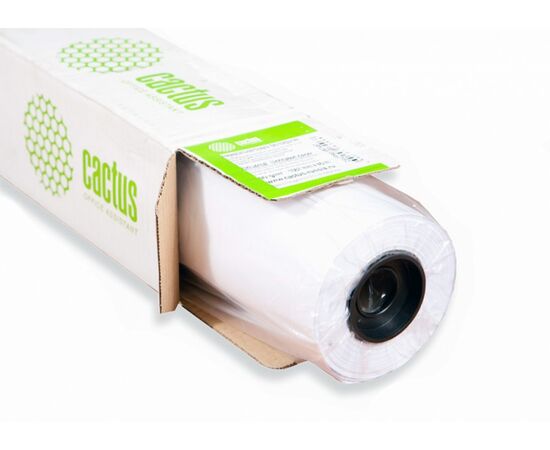 Бумага Cactus CS-PC140-91430 36"(A0) 914мм-30м/140г/м2/белый матовое универсальная (с покрытием) втулка:50.8мм (2") 