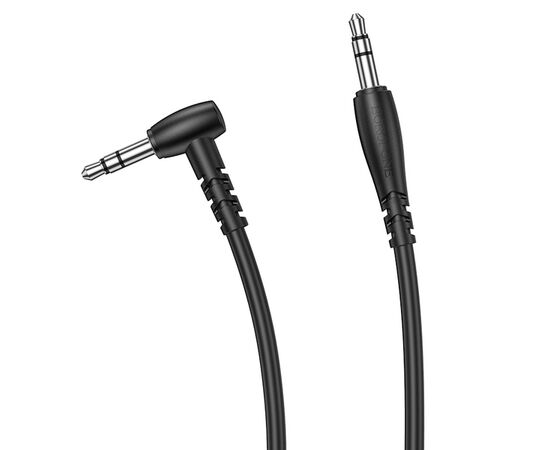 BOROFONE BL10/ AUX аудио кабель/угловой 3.5 mm jack - 3.5 mm jack/ 2m/ Black 