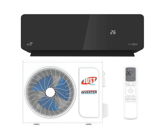  Кондиционер Just AIRCON JAC-18HPSIA/CAC/JACO-18HPSIA/CAU Chroma inverter черный 