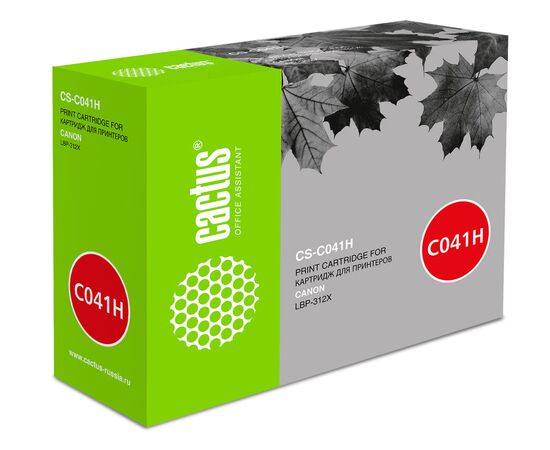  Тонер Картридж Cactus CS-C041H черный (20000стр.) для Canon LBP 312x 