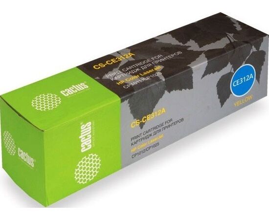  Тонер Картридж Cactus CS-CE312A желтый для HP LJ CP1012Pro/CP1025 (1000стр.) 