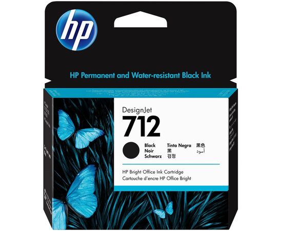  Картридж струйный HP 712 3ED71A черный (80мл) для HP DJ Т230/630 