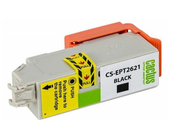  Картридж струйный Cactus CS-EPT2621 черный для Epson Expression Home XP-600/605/700/800 (14ml) 